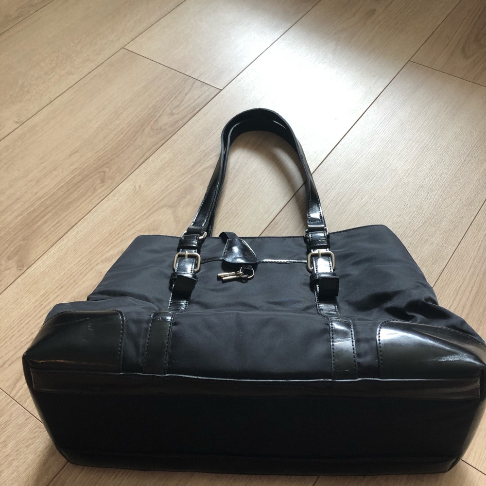 Black nylon purse